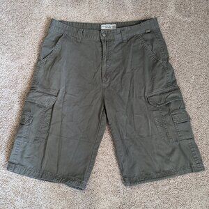 Royal Blue Vintage Cargo Shorts Mens 40 Green 100% Cotton Utility Casual